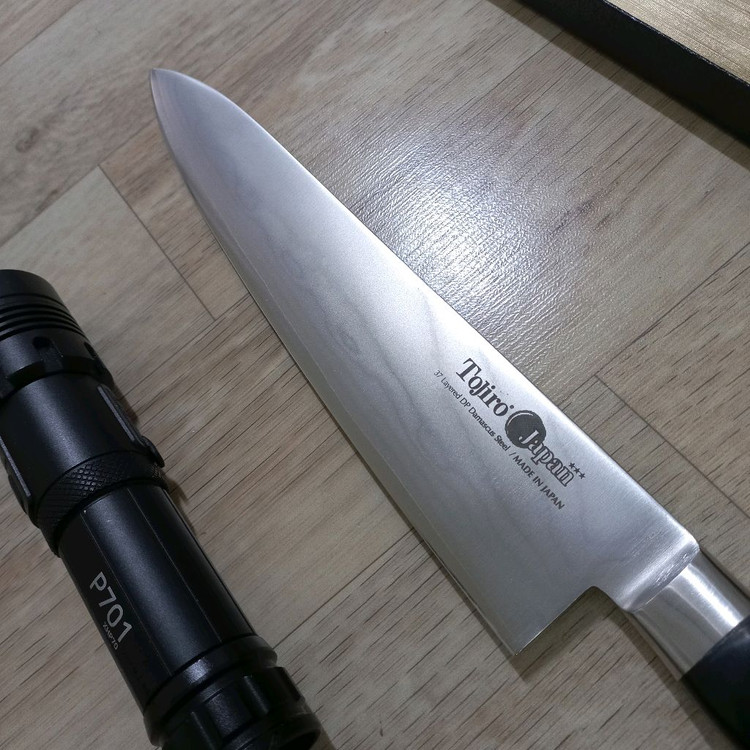 토지로 등차랑작 카나가시 다마스커스 주방칼 미사용품 이미지