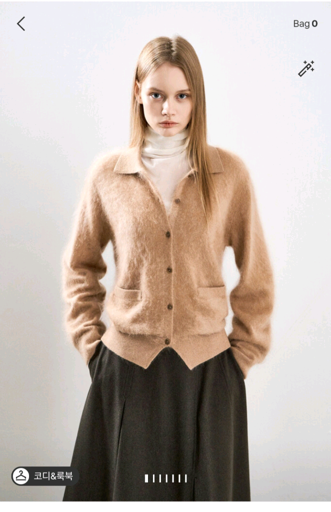 한섬 25fw신상 시스템 캐시미어 칼라 니트 가디건 프리--0