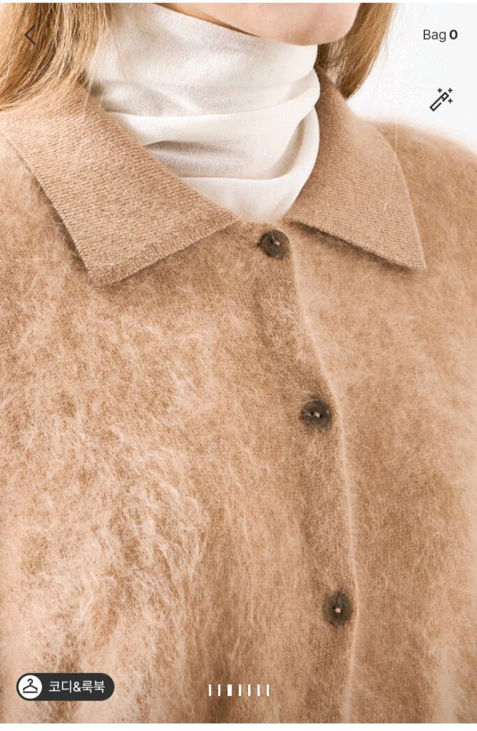 한섬 25fw신상 시스템 캐시미어 칼라 니트 가디건 프리--3