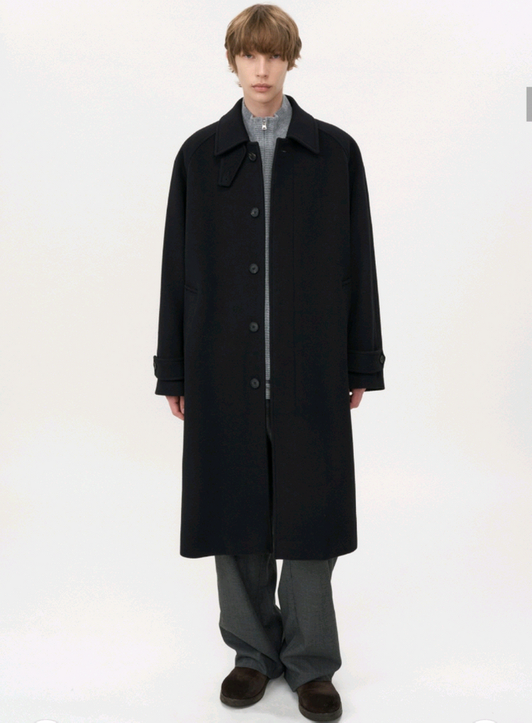 인사일런스 마펠 캐시미어 발마칸 코트 블랙 (M)--1