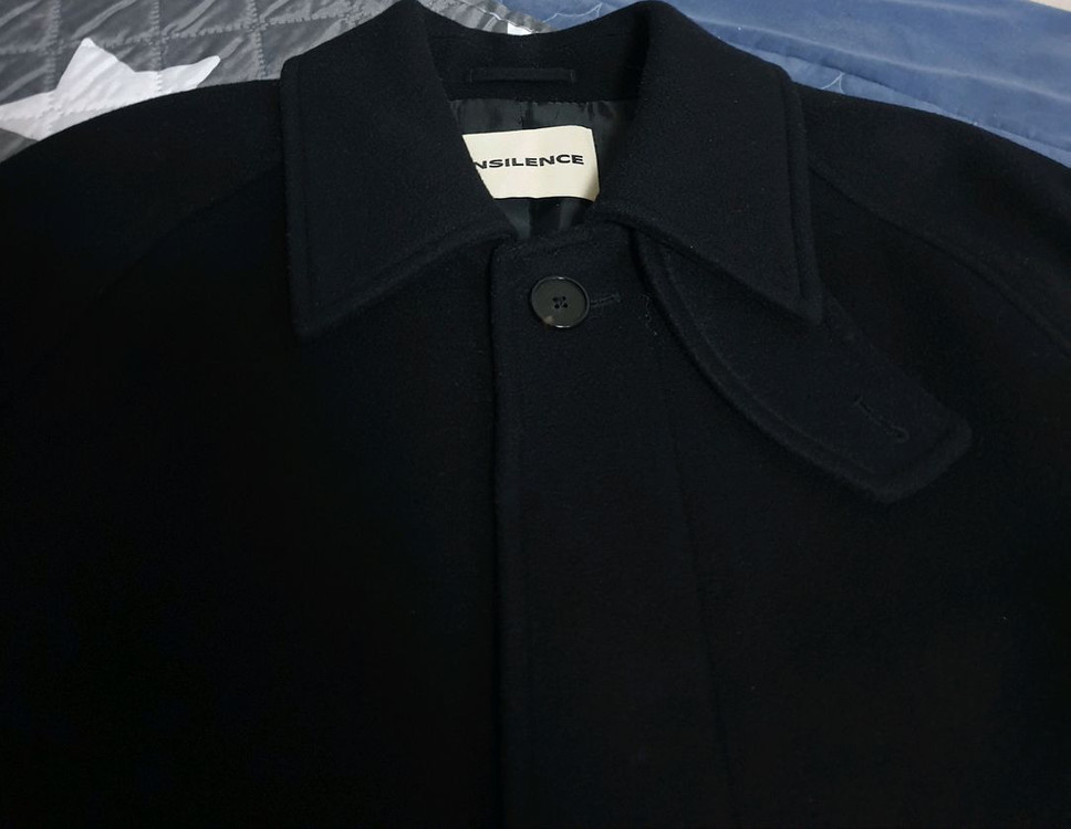 인사일런스 마펠 캐시미어 발마칸 코트 블랙 (M)--4