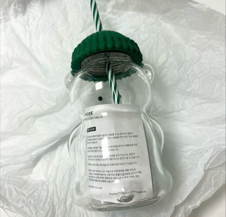 (미사용새제품)스타벅스 베어리스타 글라스 콜드컵 판매--1