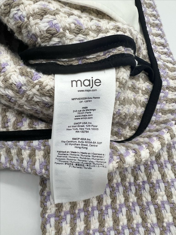 정품 Maje 마쥬 트위드 자켓--2
