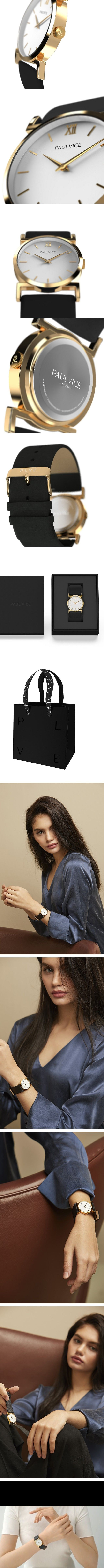 [새제품] 폴바이스 로지 화이트-블랙 여성용 시계(PV301WHBL)--6