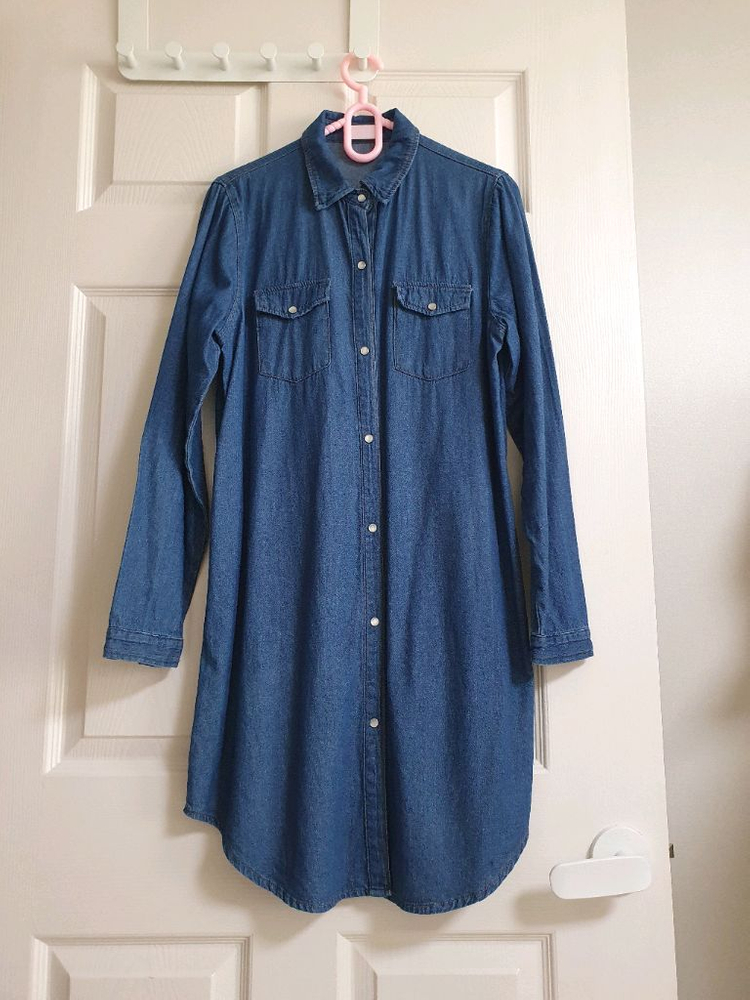 (상태좋음)청 원피스겸 청남방, 셔츠 55~77--0
