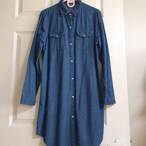 (상태좋음)청 원피스겸 청남방, 셔츠 55~77