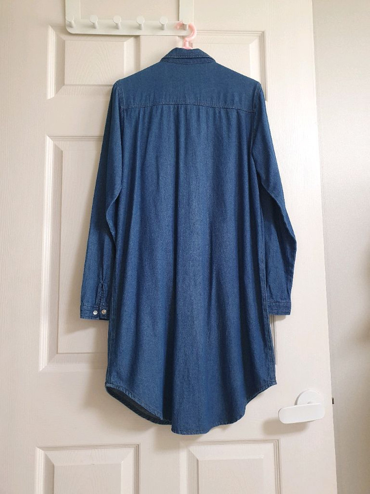 (상태좋음)청 원피스겸 청남방, 셔츠 55~77--1