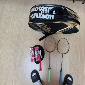 배드민턴 세트(요넥스,칼튼,월슨가방 등)