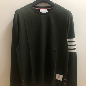 톰브라운 사선 오버핏 긴팔티셔츠