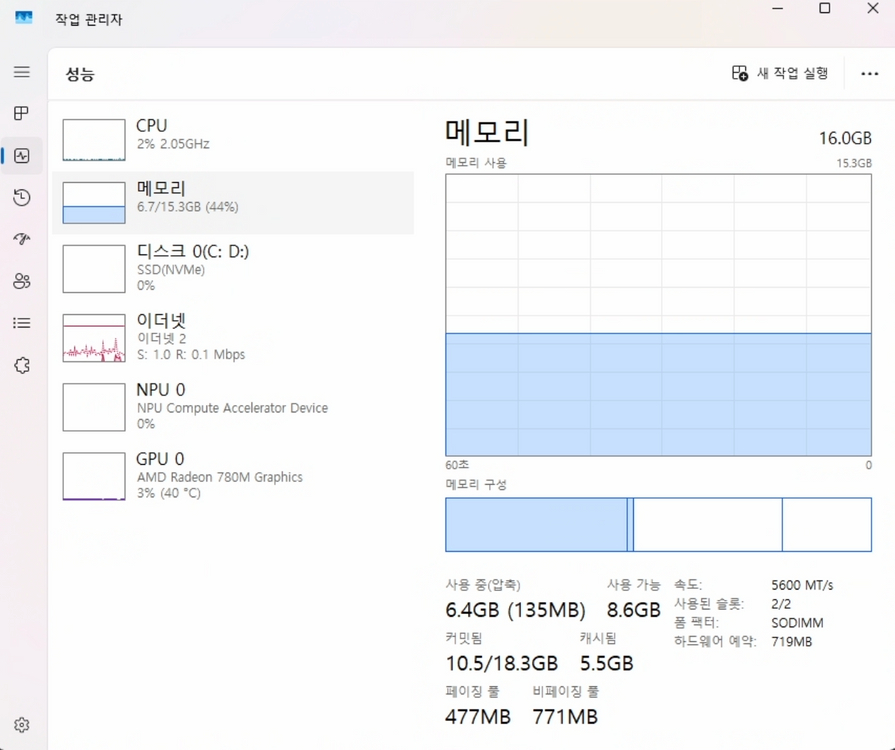 [미니PC] Ryzen 7 7840HS ES / 16GB DDR5 하이닉스 이미지