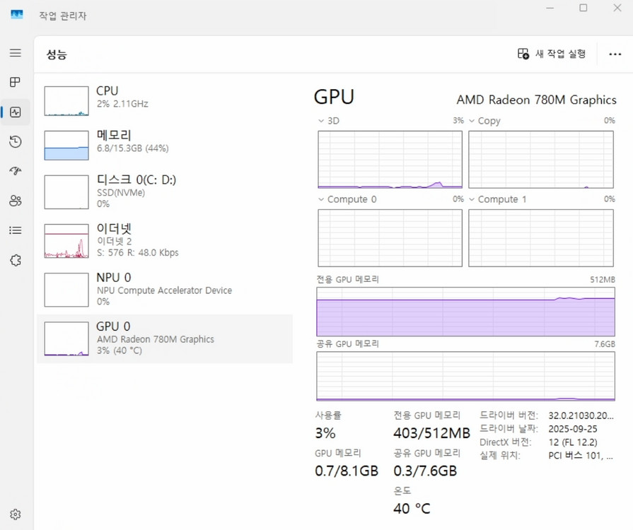 [미니PC] Ryzen 7 7840HS ES / 16GB DDR5 하이닉스 이미지
