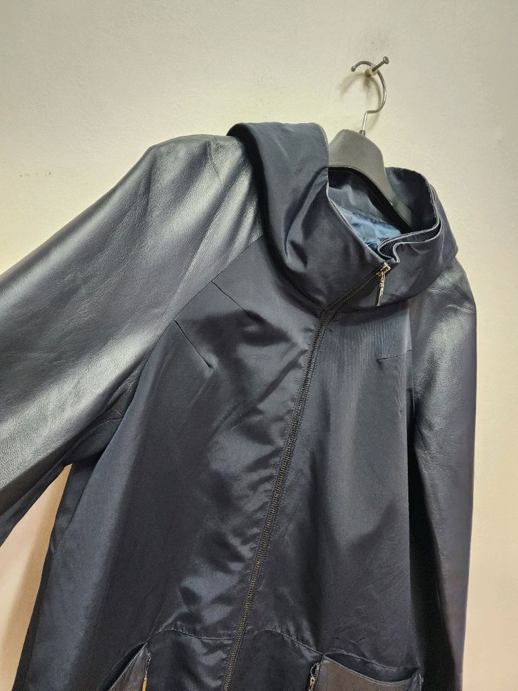 발렌시아 양가죽배색 후드 사파리점퍼--3