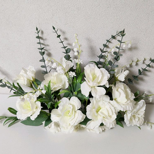 새상품)리시안서스 조화 센터피스 돌상칠순상 인테리어소품