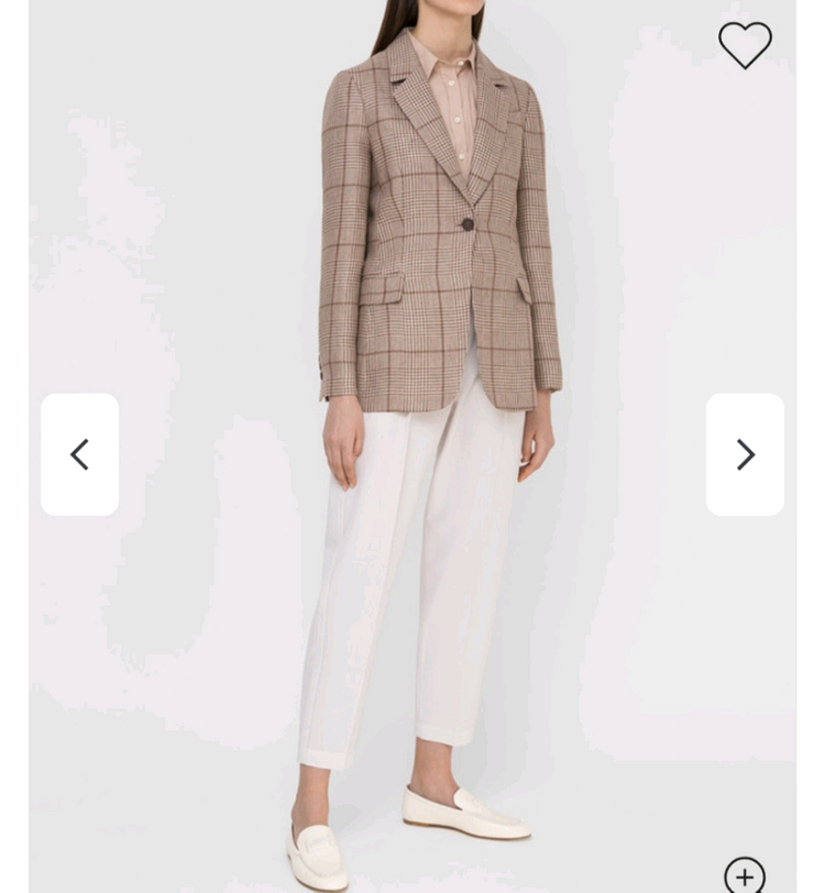 브루넬로 쿠치넬리 마100% 하운드투스 체크자켓--1