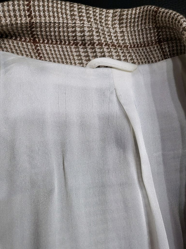 브루넬로 쿠치넬리 마100% 하운드투스 체크자켓--6