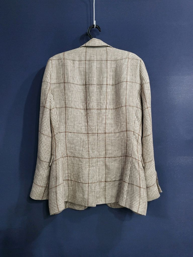 브루넬로 쿠치넬리 마100% 하운드투스 체크자켓--7