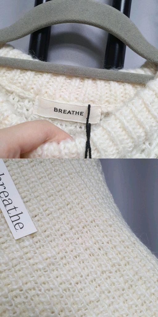 (택채새상품) breathe 브리드 알파카 울 니트--5