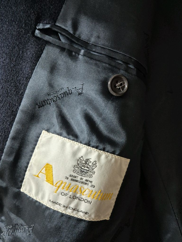 아쿠아스큐텀 캐시미어 더블 브레스트 블레이저 자켓 캐시미어100%--7