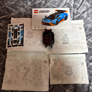 레고 77238 우라칸 STO(레부엘토 X),76918 맥라렌 솔루스 gt(맥라렌 F1 LM X) 미개봉 일괄판매