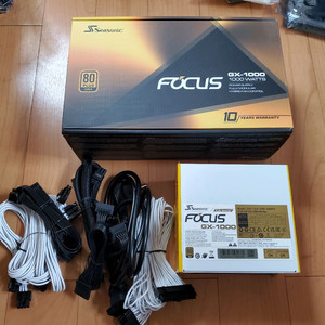 시소닉 FOCUS GX-1000 풀모듈러 파워