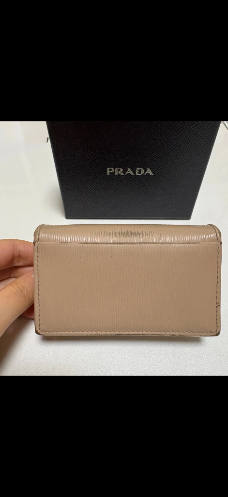 프라다 사피아노 레더 카드지갑--4