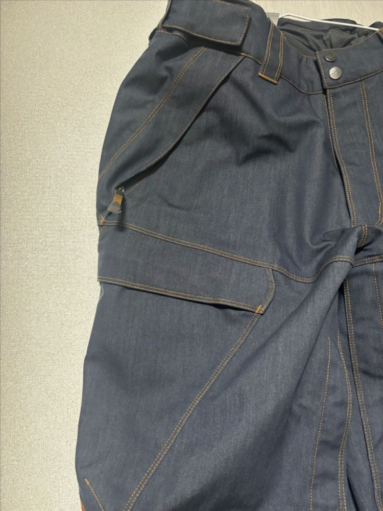 노스페이스 스노우보드복 스키복 청재질의 밴드형 바지--2