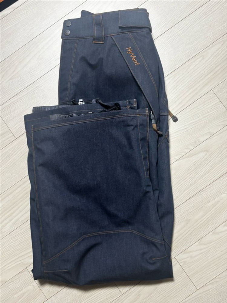 노스페이스 스노우보드복 스키복 청재질의 밴드형 바지--5