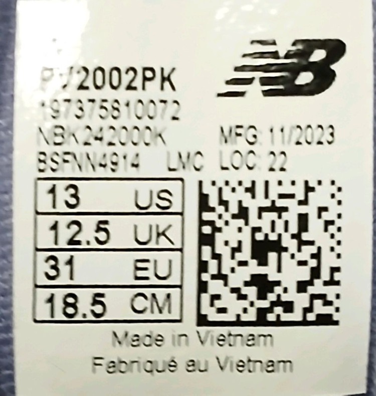 뉴발란스키즈2002R 바이올렛 185운동화 거의새거--7