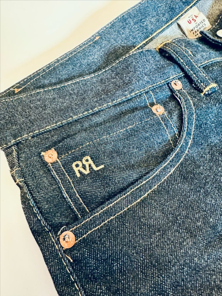 RRL 더블알엘 슬림핏 리지드 32-32 신품급 올드 모델--2