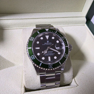 롤렉스 서브마리너 커밋 16610lv 구구그린