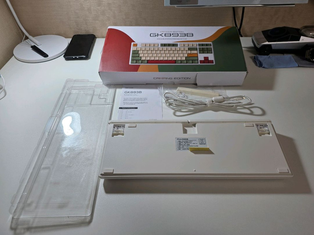 한성 GK893B 노뿌 무접점 풀윤활 캠핑 에디션 키보드--1