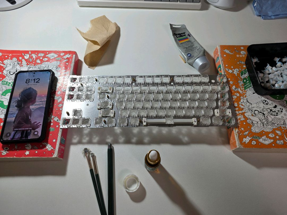 한성 GK893B 노뿌 무접점 풀윤활 캠핑 에디션 키보드--2