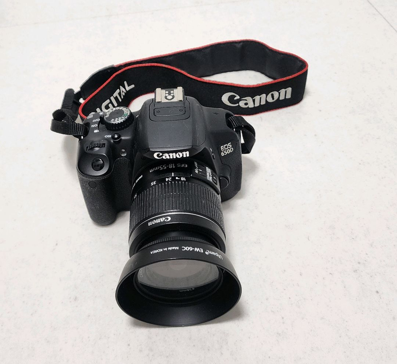 Canon EOS 650D DSLR 카메라와 18-55mm 렌즈--5