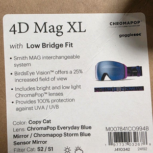 4D MAG XL 아시안핏 카피캣 -블루 미러 + 블루 센서 2425