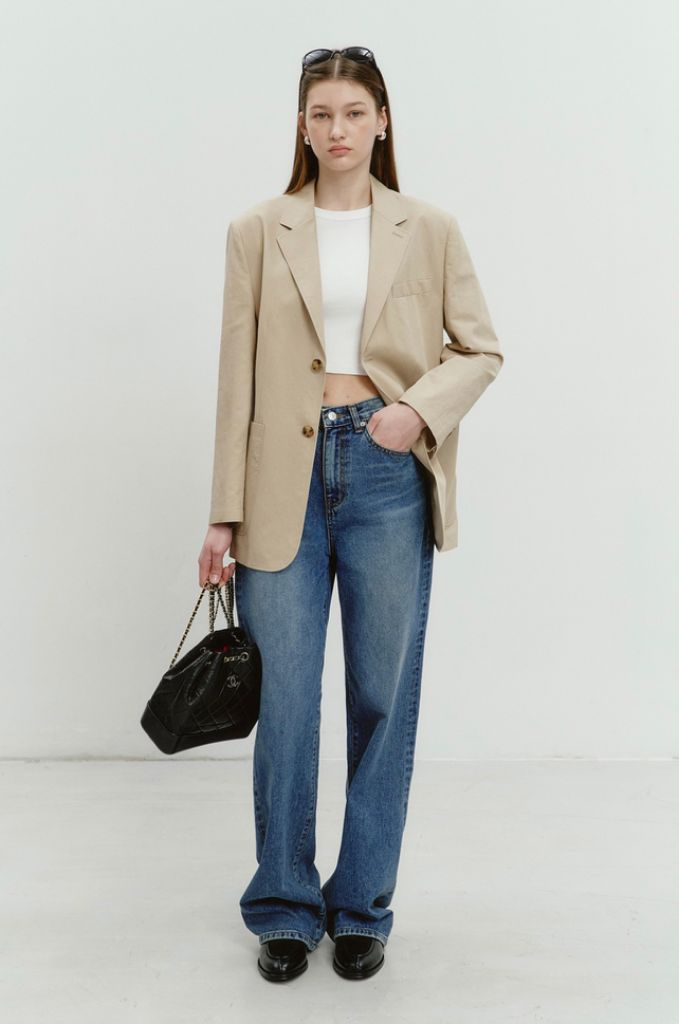 던스트 클래식 라인 자켓 베이지--1