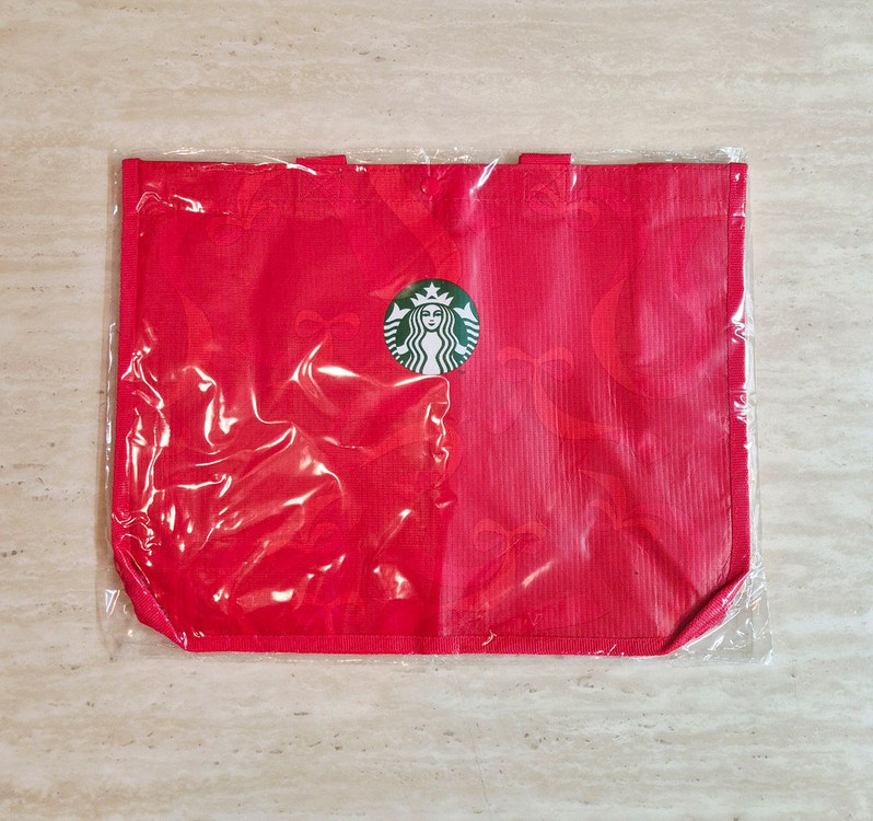 [미개봉/새상품]스타벅스 홀리데이 다회용백 리본,스타벅스 다회용백,스타벅스 에코백,스타벅스 가방,스타벅스 다회용백--1