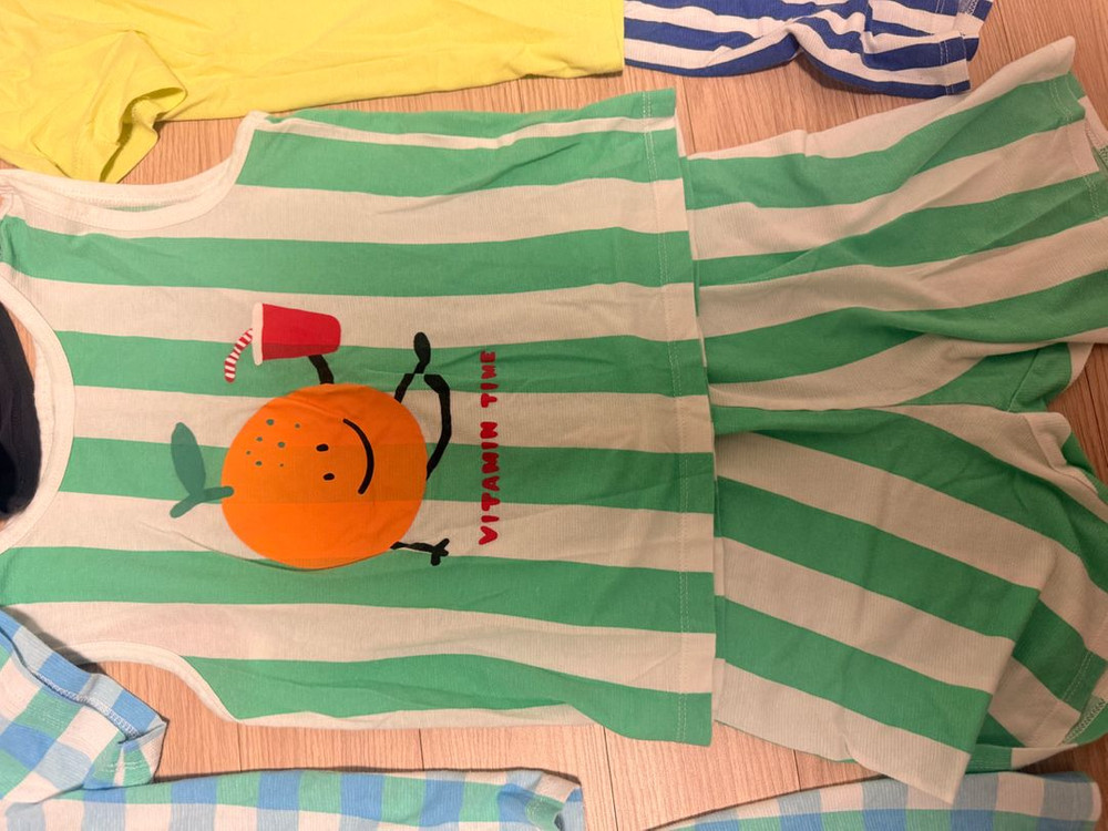 래핑차일드 여름 실내복/내의 5세트 120-130사이즈 정도--3