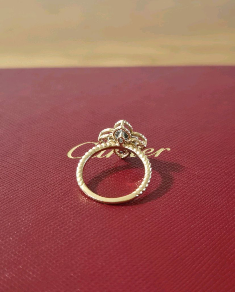 14k 피렌체 다이아반지 옐로골드--2