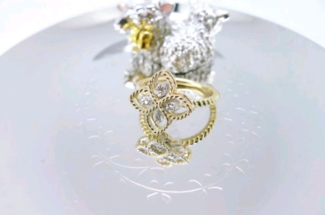 14k 피렌체 다이아반지 옐로골드--5