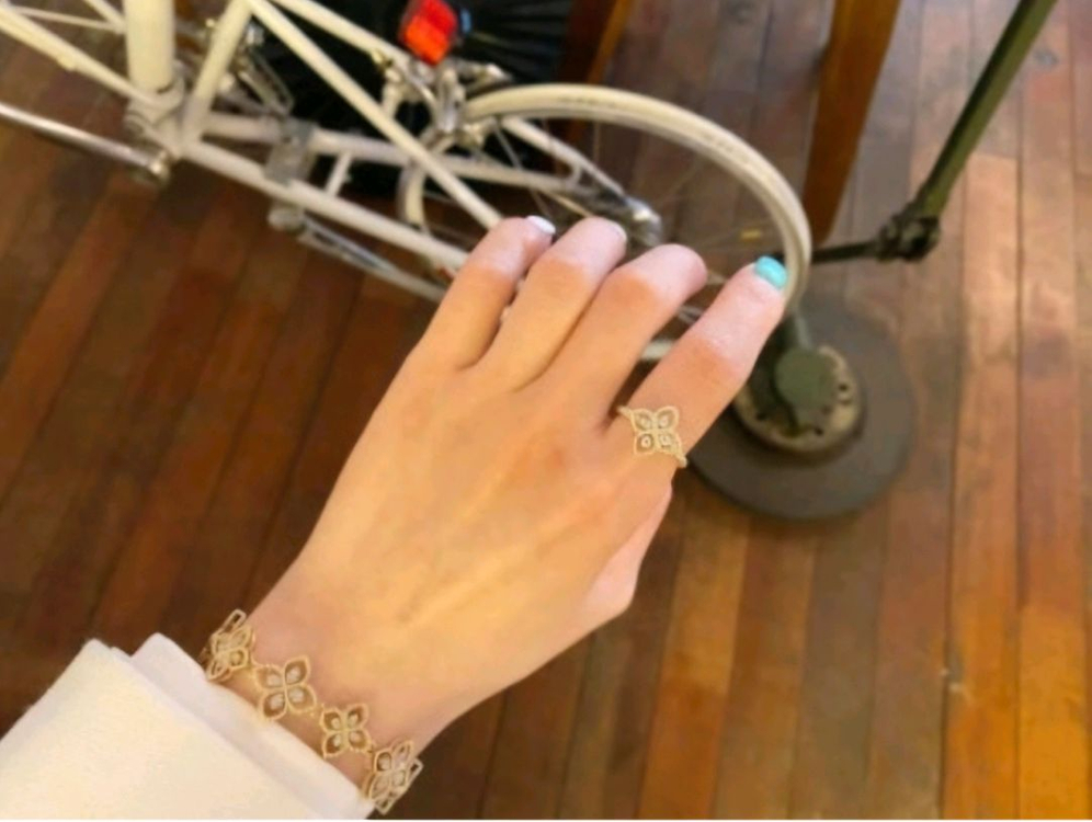 14k 피렌체 다이아반지 옐로골드--6