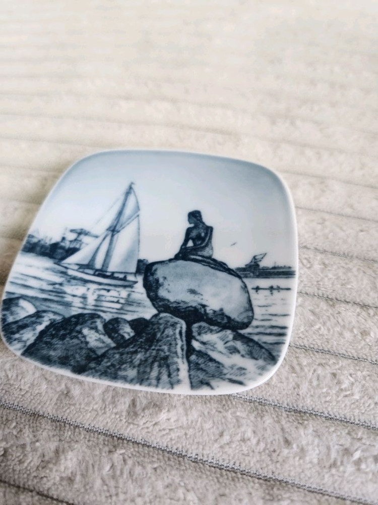 엔틱 로얄 코펜하겐 사각 미니 장식접시 이미지