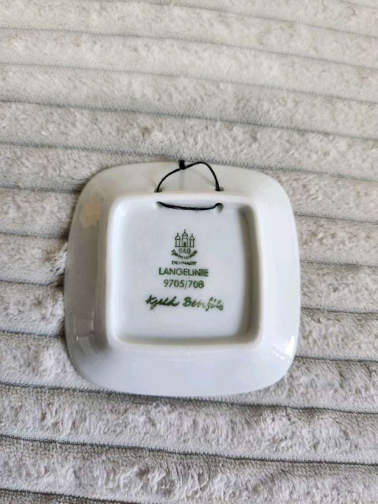 엔틱 로얄 코펜하겐 사각 미니 장식접시 이미지