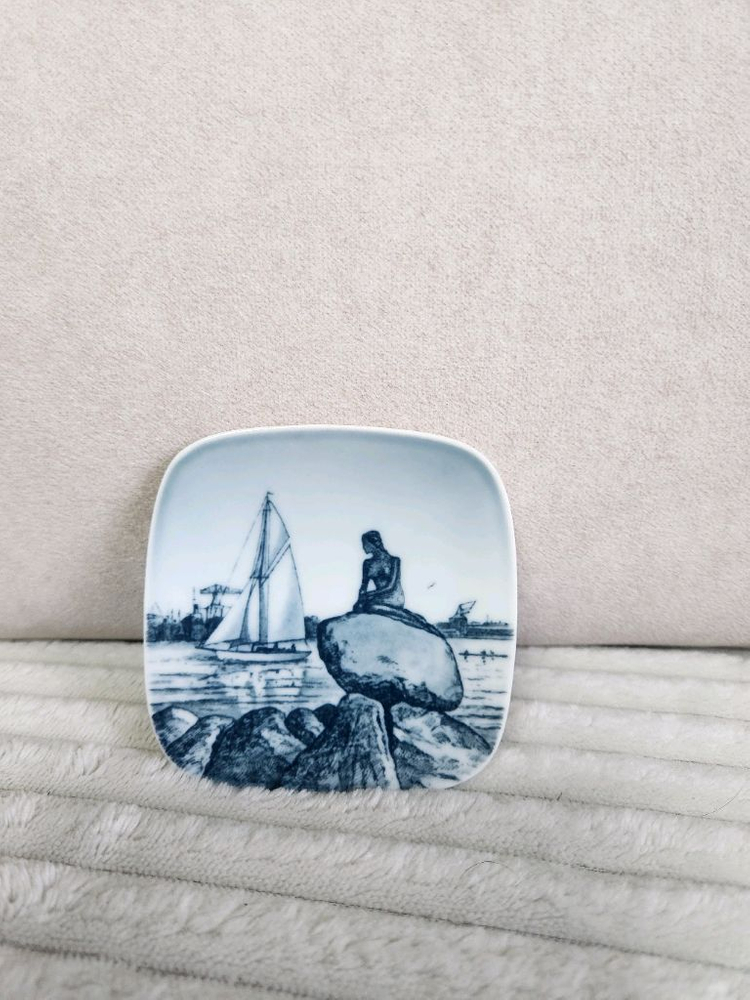 엔틱 로얄 코펜하겐 사각 미니 장식접시 이미지