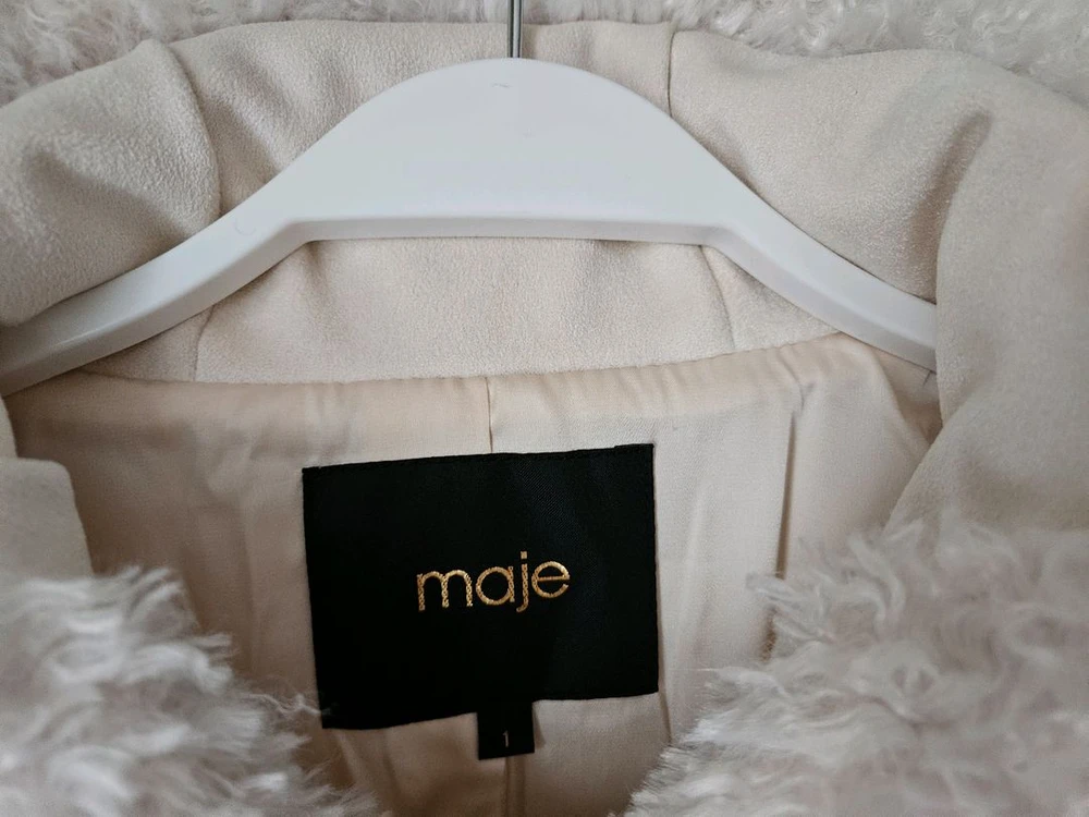 마쥬 컬리 후드 퍼 자켓 maje 이미지