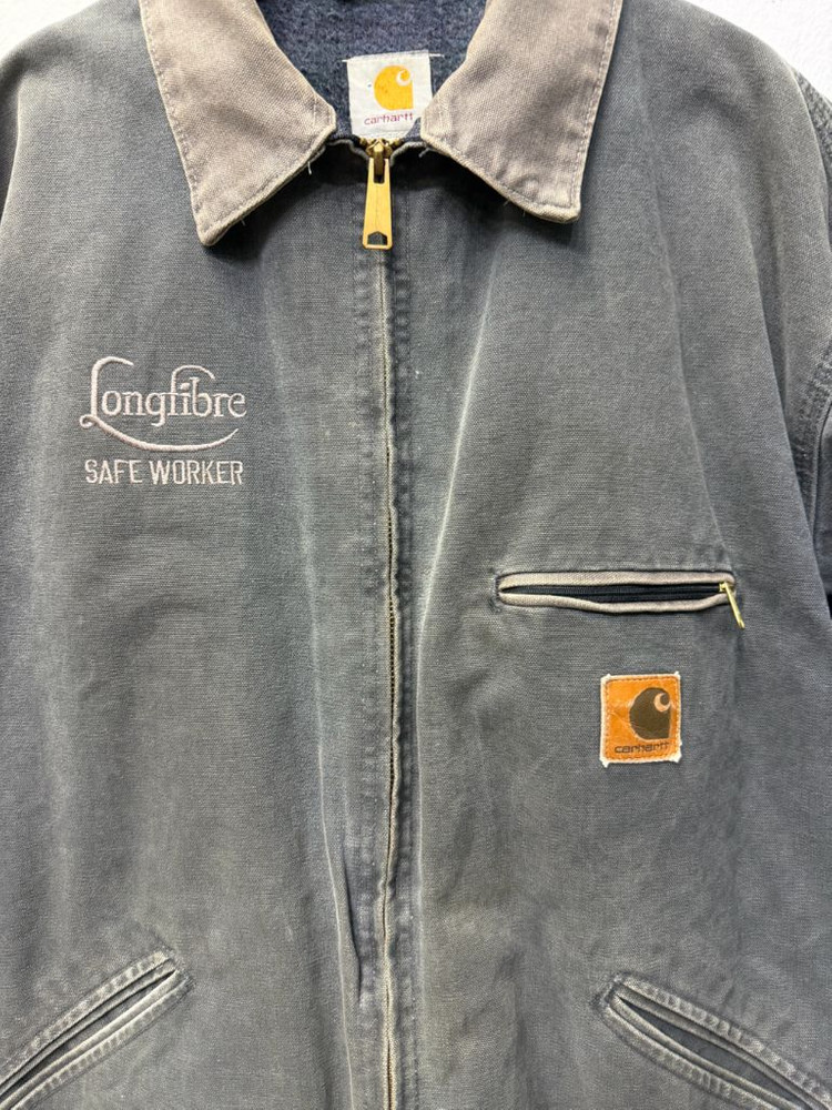 정품) 칼하트 디트로이트 j97 롱기브르 세이프티 오버 자켓 XL--3
