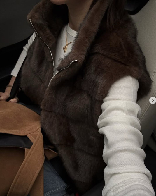 무아뱅 에코퍼 숏세이블 베스트 (새상품) 이미지