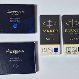 워터맨 만년필 잉크카트리지 , 파카 만년필 잉크 카트리지