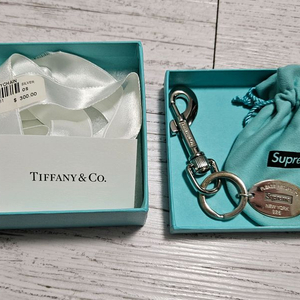티파니앤코x슈프림 리턴 투 티파니 오발 태그 키링 실버