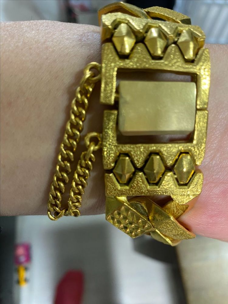 순금 체인 팔찌 50 18k3돈 이미지