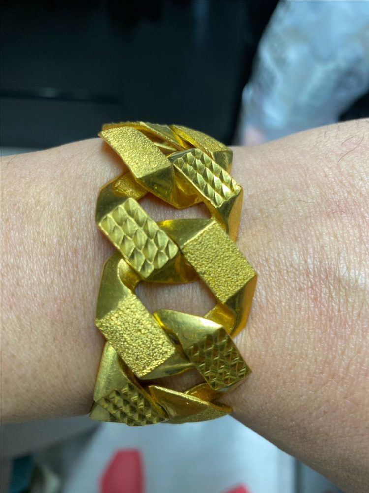 순금 체인 팔찌 50 18k3돈 이미지